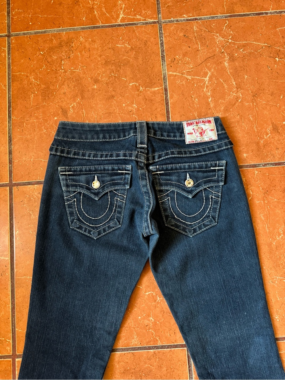 True Religion Dark Blue Flared Women's Jeans - Picture 2 of 10